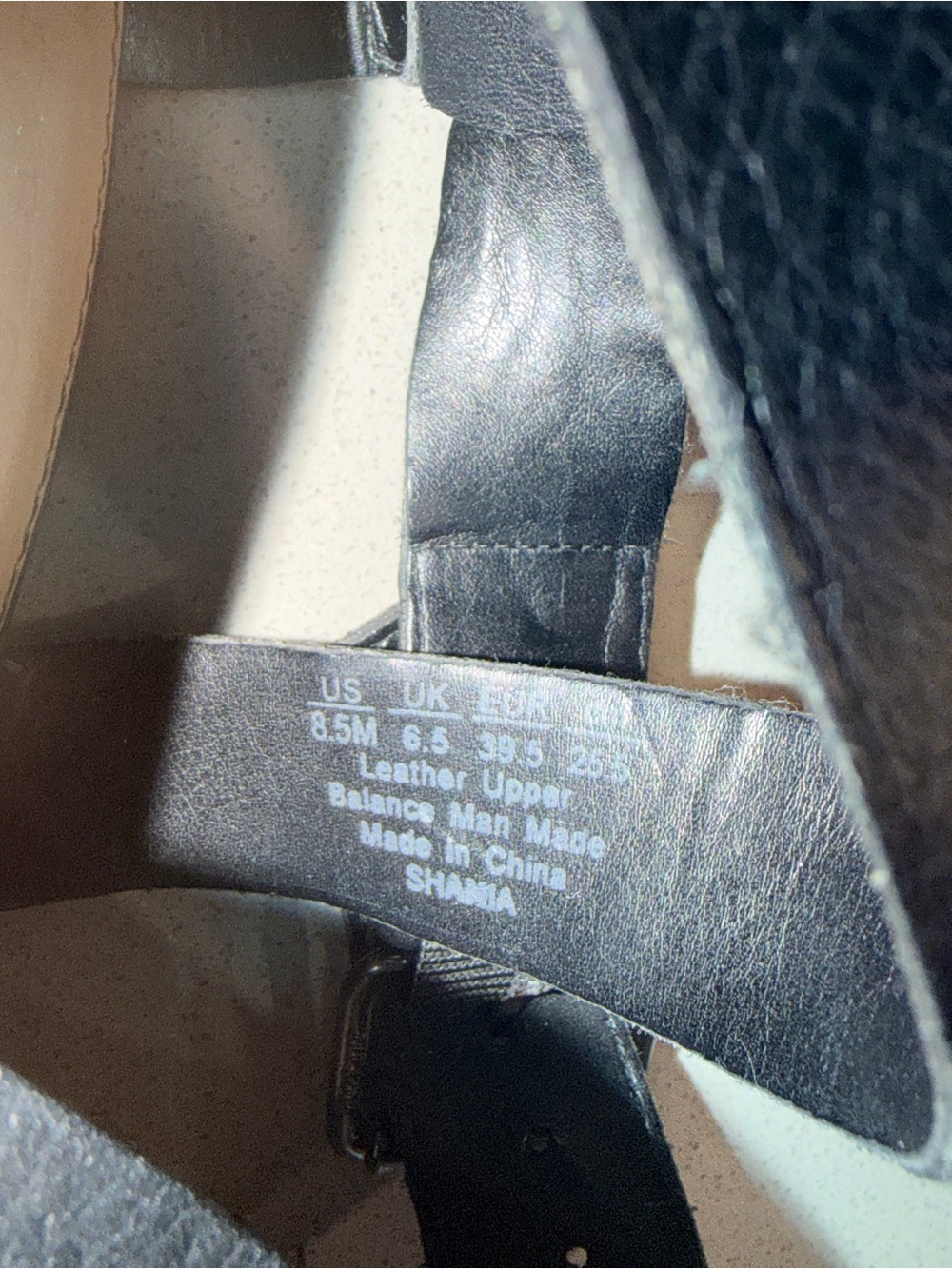 Black Leather Cork Wedge Sandals - size 8.5 - Picture 6 of 6